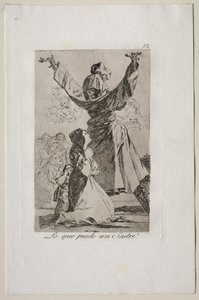 Caprichos: Co dokáže krejčí!. od Francisco de Goya