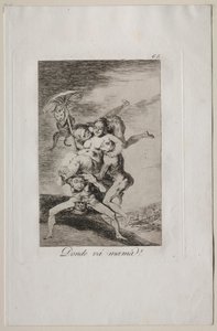 Caprichos: Kam jde matka? od Francisco de Goya