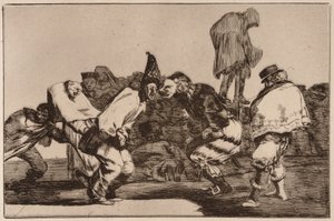 Karnevalová bláznivina (Disparate de carnaval) ze série Los Disparates od Francisco de Goya