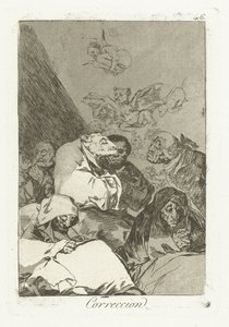 opravit Oprava (nadpis na objektu) Los Caprichos (název série) od Francisco de Goya