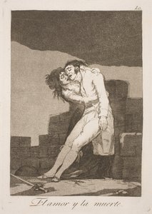 Smrt a láska od Francisco de Goya