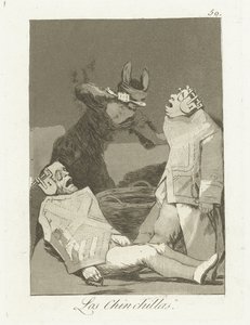 činčil Činčily (název na objektu) Los Caprichos (název série) od Francisco de Goya