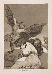 Foukají do uší od Francisco de Goya