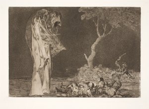 Pošetilý strach (neztratit pověst kvůli strachu) od Francisco de Goya