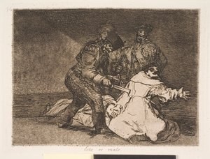 Je to špatné (46) od Francisco de Goya