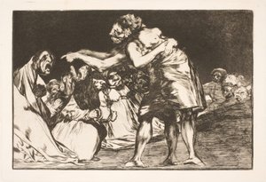 Pošetilé manželství (Ta, která se chce vdát, si nikdy nenechá ujít příležitost o tom vyprávět) od Francisco de Goya