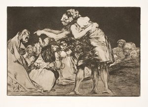 Pošetilé manželství (Ta, která se chce vdát, si nikdy nenechá ujít příležitost o tom vyprávět) od Francisco de Goya