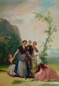 Květinová dívka nebo jaro. 1786 od Francisco de Goya
