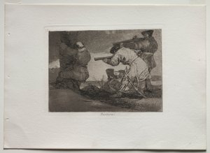Válečné katastrofy: Barbaři!, 1810-1820. od Francisco de Goya