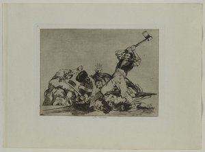 Válečné katastrofy: Pl., 3, Totéž, 1810-1813. od Francisco de Goya