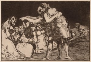 Neuspořádané bláznovství, ze série Los Disparates od Francisco de Goya