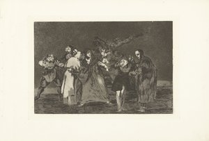 Trojitá pošetilost Nesourodá trojka Los Disparates (The follies) (název série) Los Proverbios (The Proverbs) (název série) od Francisco de Goya