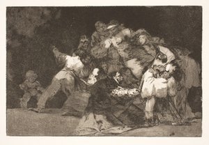 Pošetilost obecně (kočičí drápy a oblečení oddaných / stejně jako neřest je často oděna do zvyků ctnosti) od Francisco de Goya