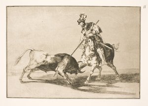 El Cid Campeador nabodne dalšího býka od Francisco de Goya