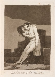 láska a smrt od Francisco de Goya