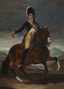Jezdecký portrét španělského krále Ferdinanda VII od Francisco de Goya