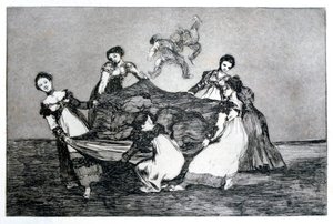 Žena Riddle, 1819-1823 od Francisco de Goya