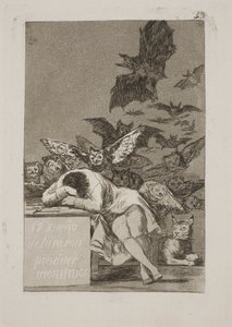 Spánek rozumu plodí monstra od Francisco de Goya