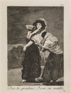 Bůh jí odpusť: Žebrák byla její matka od Francisco de Goya