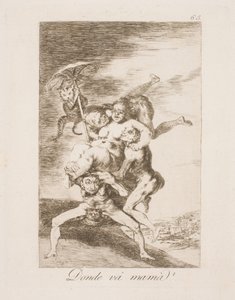 kam jde máma? od Francisco de Goya