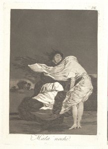 V temné noci od Francisco de Goya