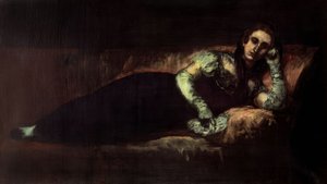 HRABĚŇKA Z BAENY - 1819 - 92 × 160 od Francisco de Goya