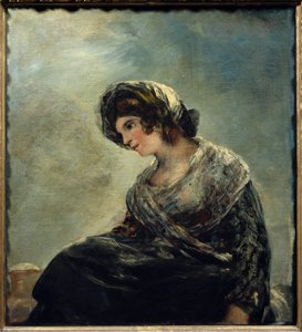 La laitiere de Bordeaux Obraz Francisco De Goya (1746-1828) 1827. Rozm. 0,74 x 0,68 m. Madrid. Musee Du Prado - Dojička z Bordeaux. Obraz Francisco de Goya (1746-1828) 1827. 0,74 x 0,68 m. Muzeum Prado, Madrid od Francisco de Goya