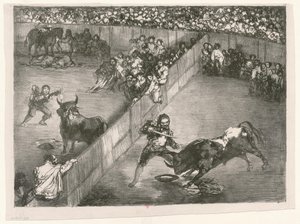 [Les Taureaux de Bordeaux: Rozdělení míst] od Francisco de Goya