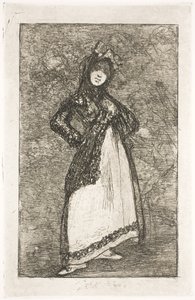 Maja na pozadí démonů od Francisco de Goya