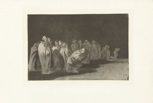 Muži v kapsách Los Ensacados Los Disparates (The follies) (název série) Los Proverbios (The Proverbs) (název série) od Francisco de Goya