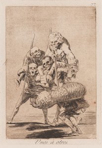 Mock Bull-fight, konec 18.-začátek 19. století (tisk) od Francisco de Goya