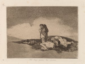 No Hay Quien Los Socorra (Nikdo jim nemůže pomoci) od Francisco de Goya