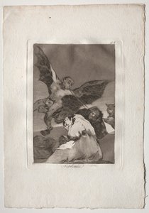 Ochenta Caprichos: Nositelé příběhů-Výbuchy větru, 1793-1798. od Francisco de Goya