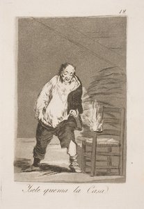A spálí jeho dům od Francisco de Goya