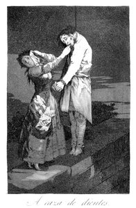 Na lovu zubů, 1799 od Francisco de Goya