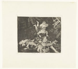 Ravages van de oorlog Ravages of war (název na objektu) De gruwelen van de oorlog (název série) The Disasters of War (název série) od Francisco de Goya