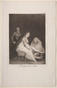 Caprichos: Modlí se za ni od Francisco de Goya
