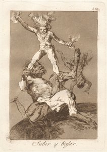 Subir y bajar (Vstát a padat) od Francisco de Goya