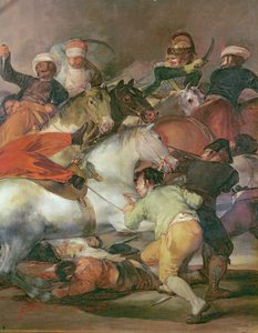 2. květen 1808, Madrid aneb Bitva na Mamelukách detail vpravo dole, 1814 olej na plátně