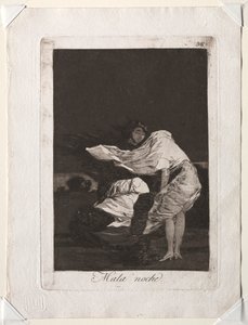 Caprichos: Špatná noc od Francisco de Goya