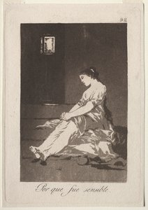 Caprichos: Protože byla náchylná, 1799. od Francisco de Goya