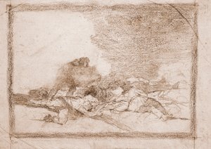 The Disasters of War: To je důvod, proč jste se narodili (přípravná kresba od Francisco de Goya