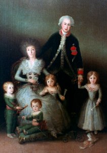 Vévoda z Osuny a jeho rodina, 1788 od Francisco de Goya
