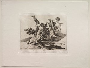 The Horrors of War: Heroic Feat! S mrtvými muži!. od Francisco de Goya