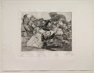 The Horrors of War: Charlatans Show. od Francisco de Goya