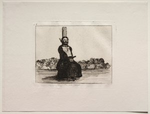 The Horrors of War: On Account of a Knife od Francisco de Goya