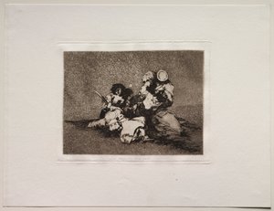 Hrůzy války: Ženy dodávají odvahu od Francisco de Goya