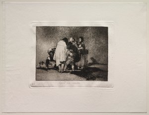 The Horrors of War: Nebylo co dělat a on zemřel. od Francisco de Goya