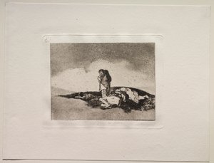 The Horrors of War: Neexistuje nikdo, kdo by jim pomohl. od Francisco de Goya