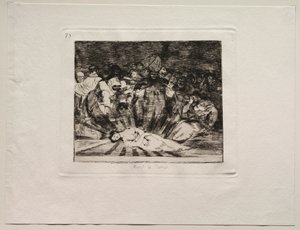 Hrůzy války: Pravda zemřela od Francisco de Goya
